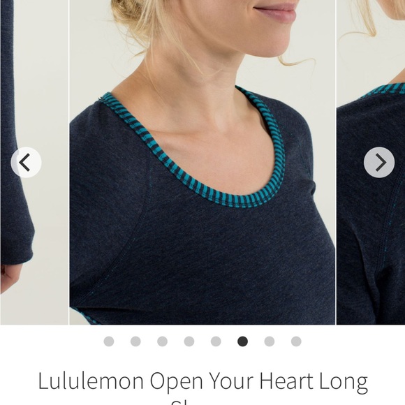 Lululemon Open Your Heart long sleeve crew neck navy sz 6 - Picture 8 of 10